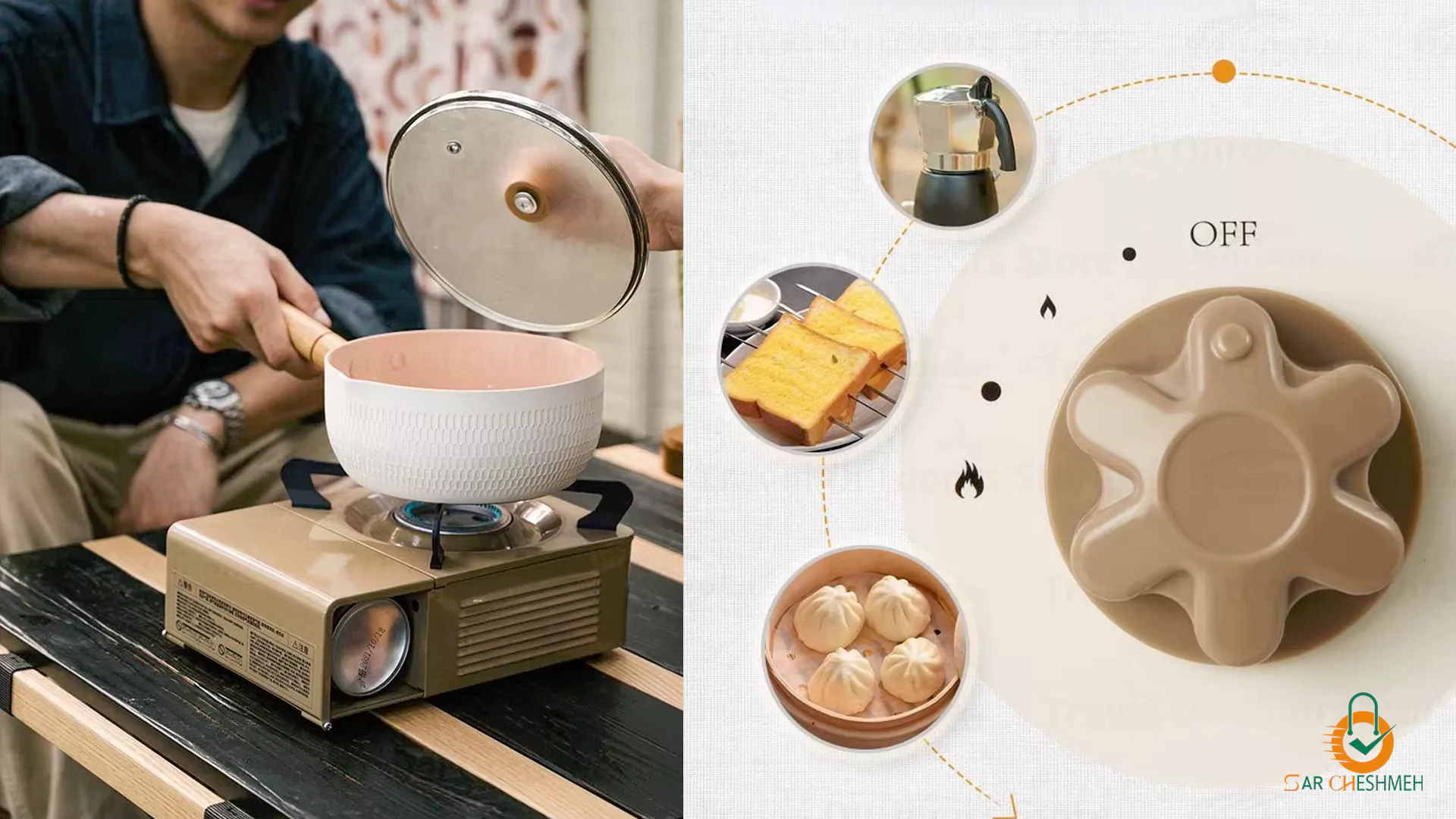 اجاق گاز نیچرهایک CNH22CJ008، اجاق گاز مینی کمپینگ نیچرهایک مدل CNH22CJ008