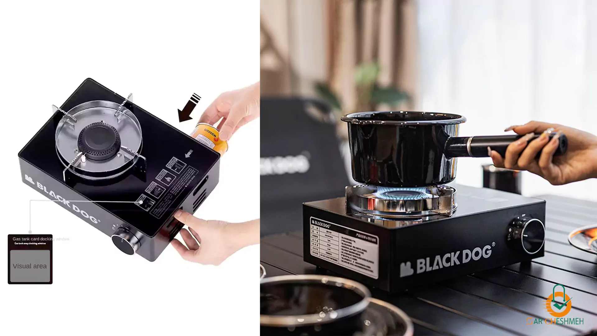 اجاق گاز بلک داگ CBD2300CW013، اجاق گاز کمپینگ بلک داگ مدل CBD2300CW013