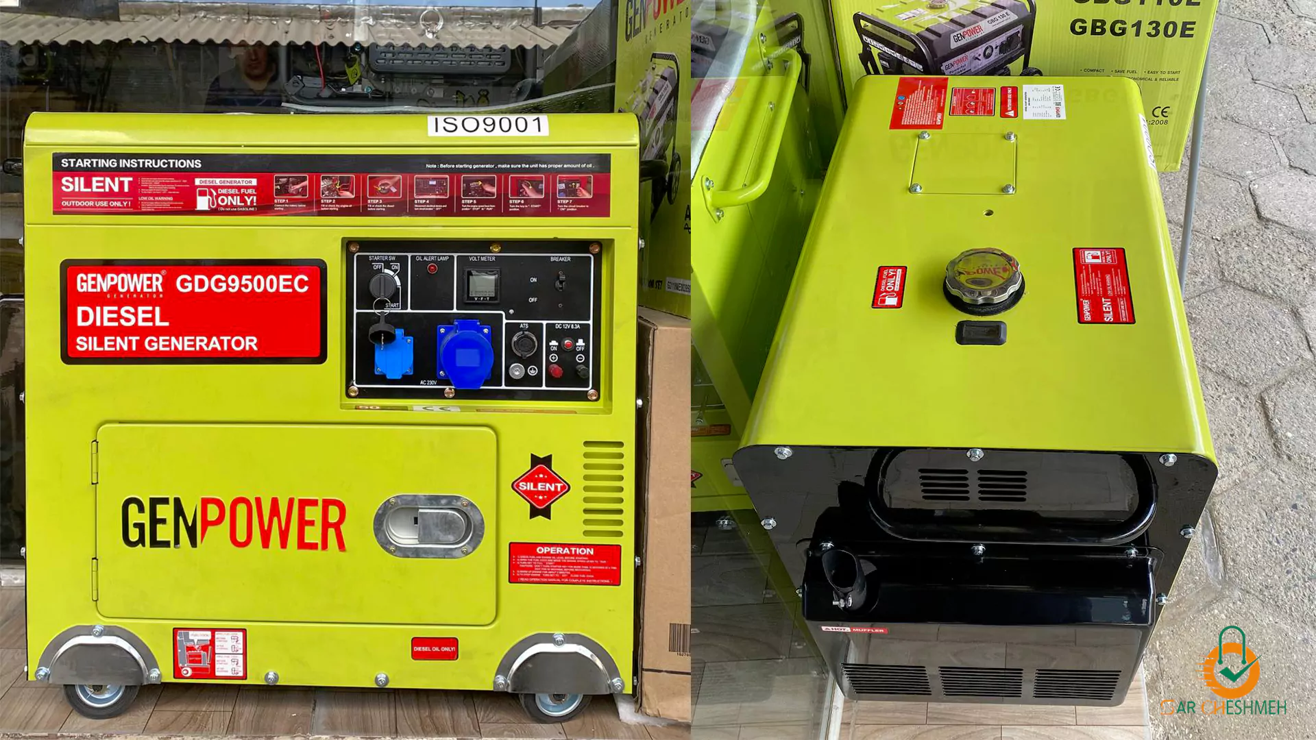 ژنراتور جن پاور GDG9500EC، موتور برق دیزلی 8800 وات جن پاور مدل GDG9500EC