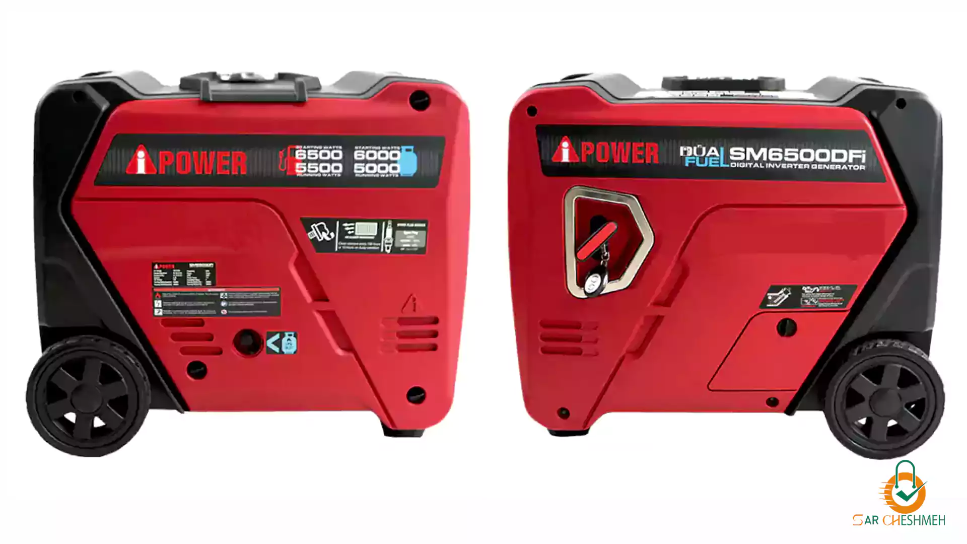 موتور برق 6.5 کیلووات سایلنت 2 گانه سوز آی پاور مدل SM6500DFI