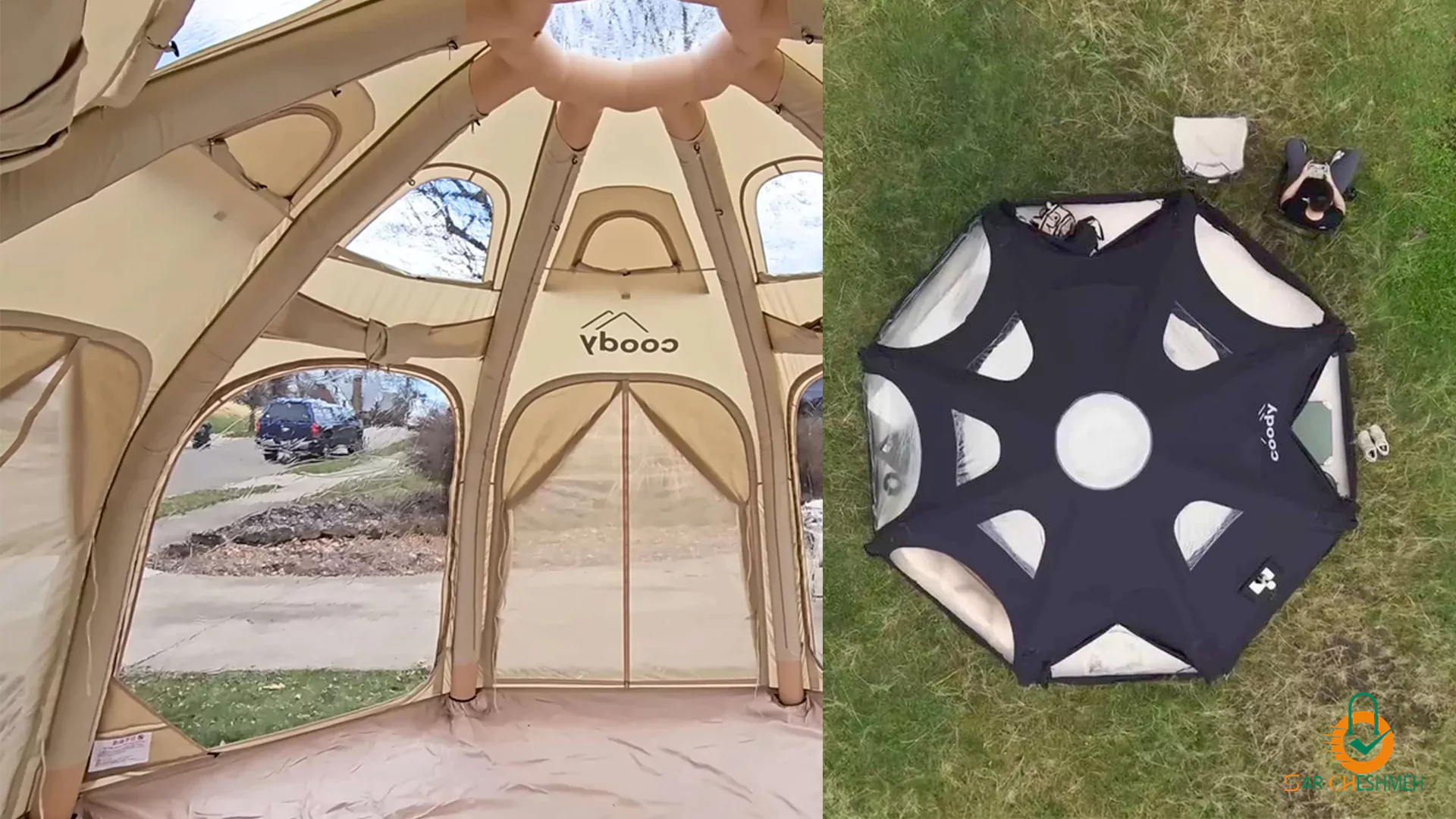چادر بادی گنبدی 2-4 نفره Coody مدل dome