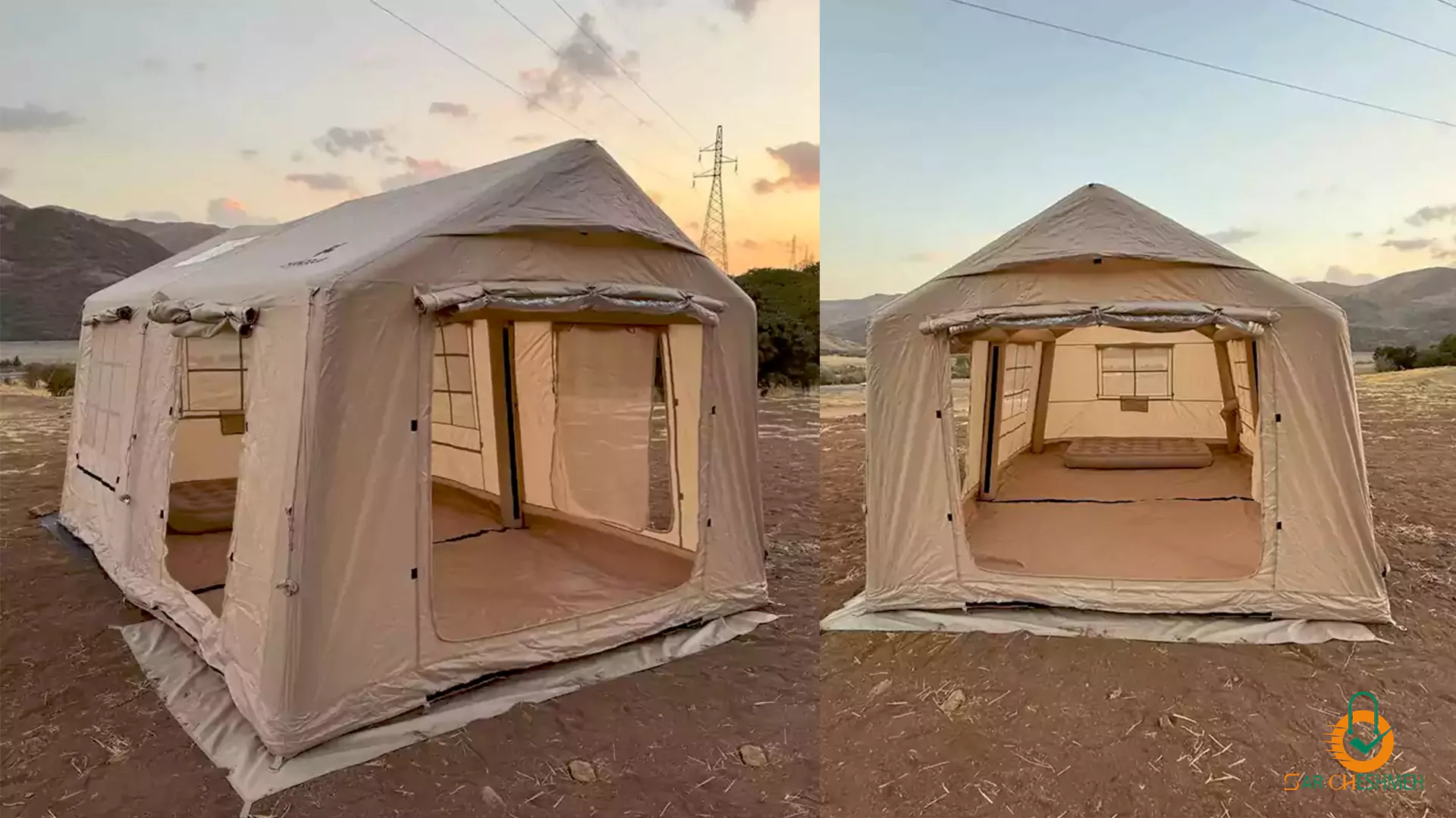 چادر بادی سایبان دار برزنتی چانوداگ