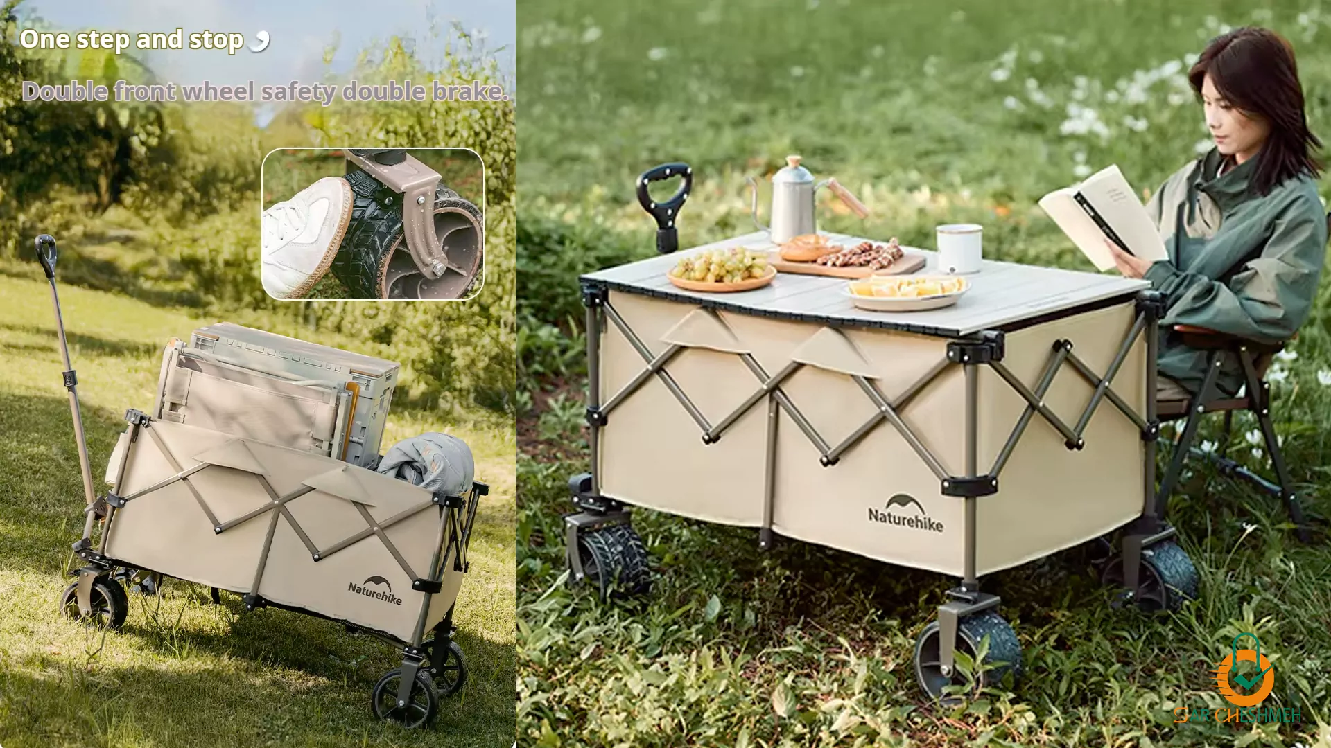 چرخ دستی تاشو نیچرهایک مدل CNK2450JJ017