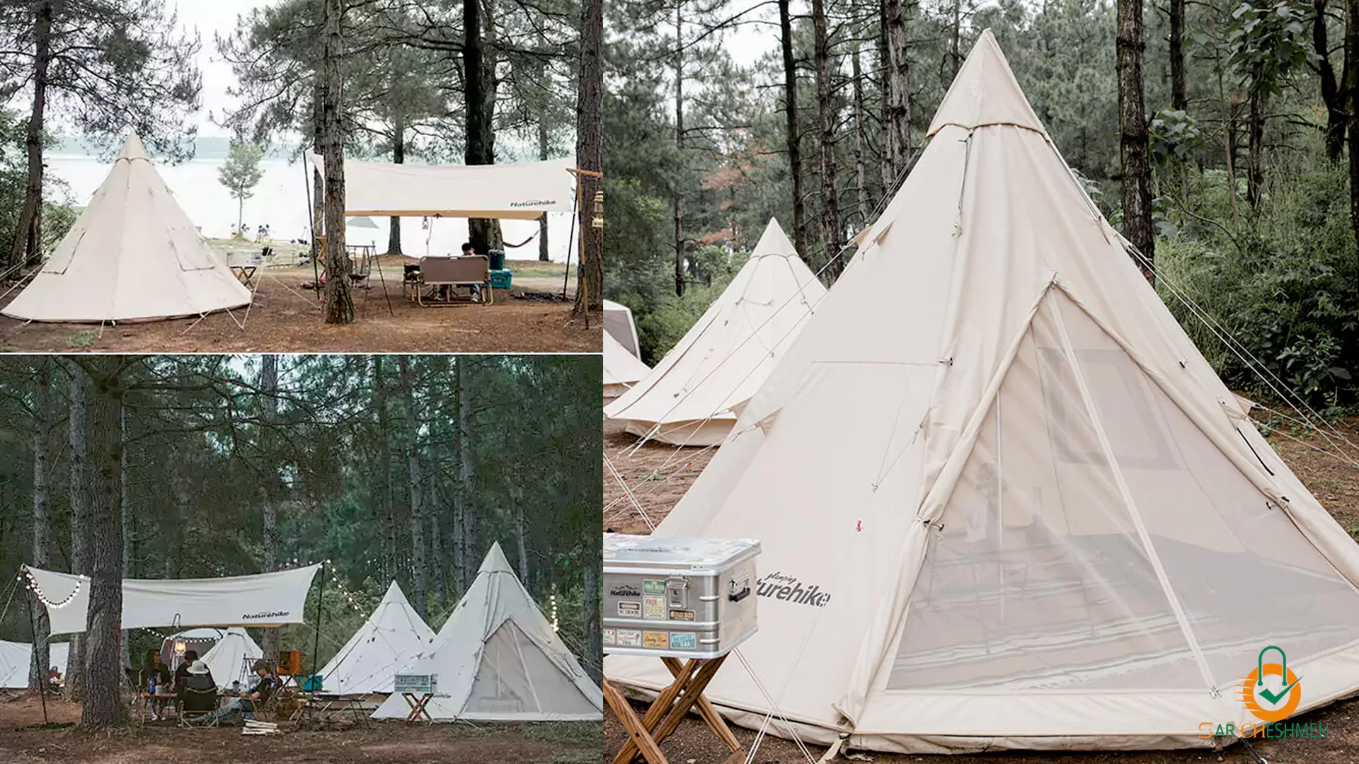 چادر نیچرهایک NH20ZP002، چادر هرمی سرخپوستی Profound 9.6 نیچرهایک مدل NH20ZP002