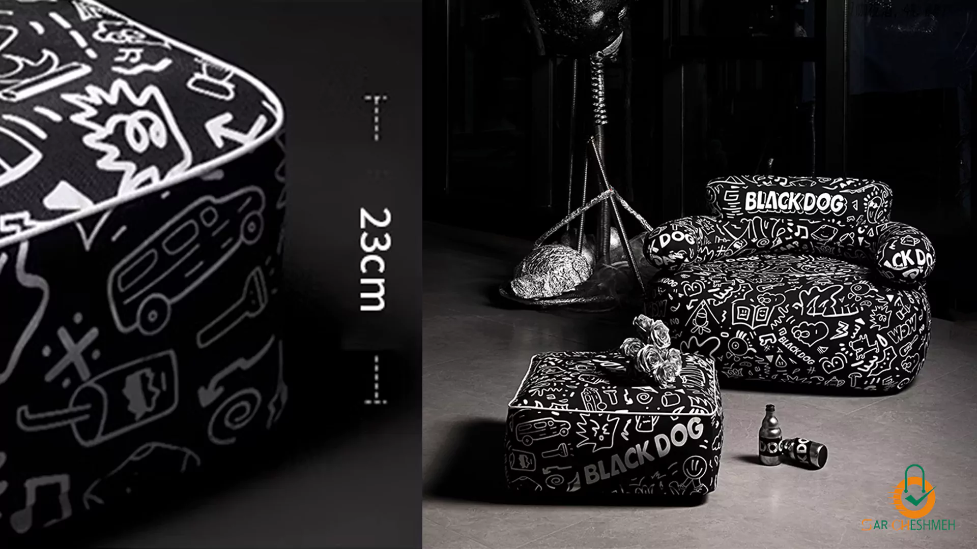 مبل بادی مربعی بلک داگ مدل BD-CQ23003