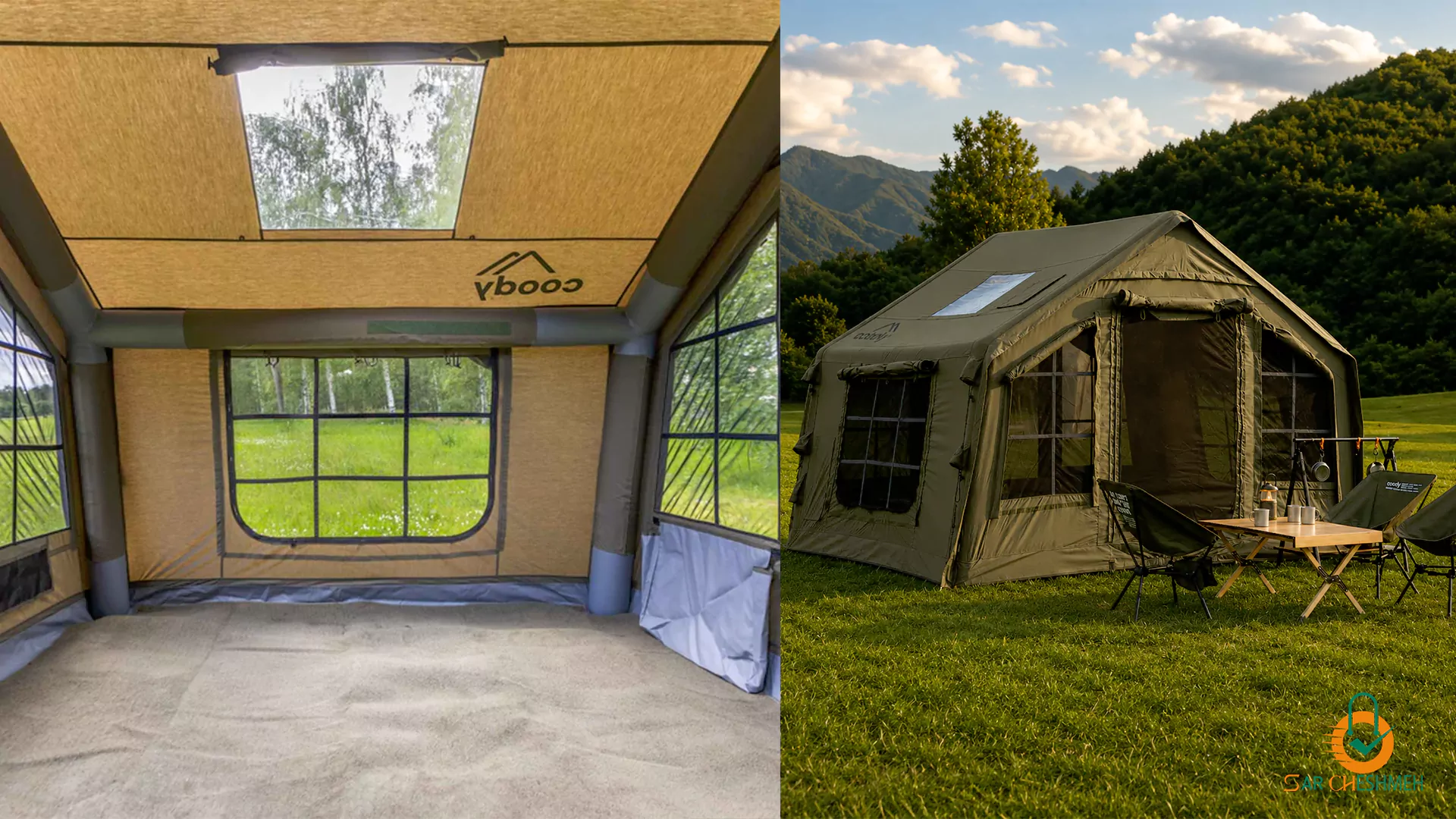 چادر بادی 4 نفره کودی مدل 8.0 Air Tent