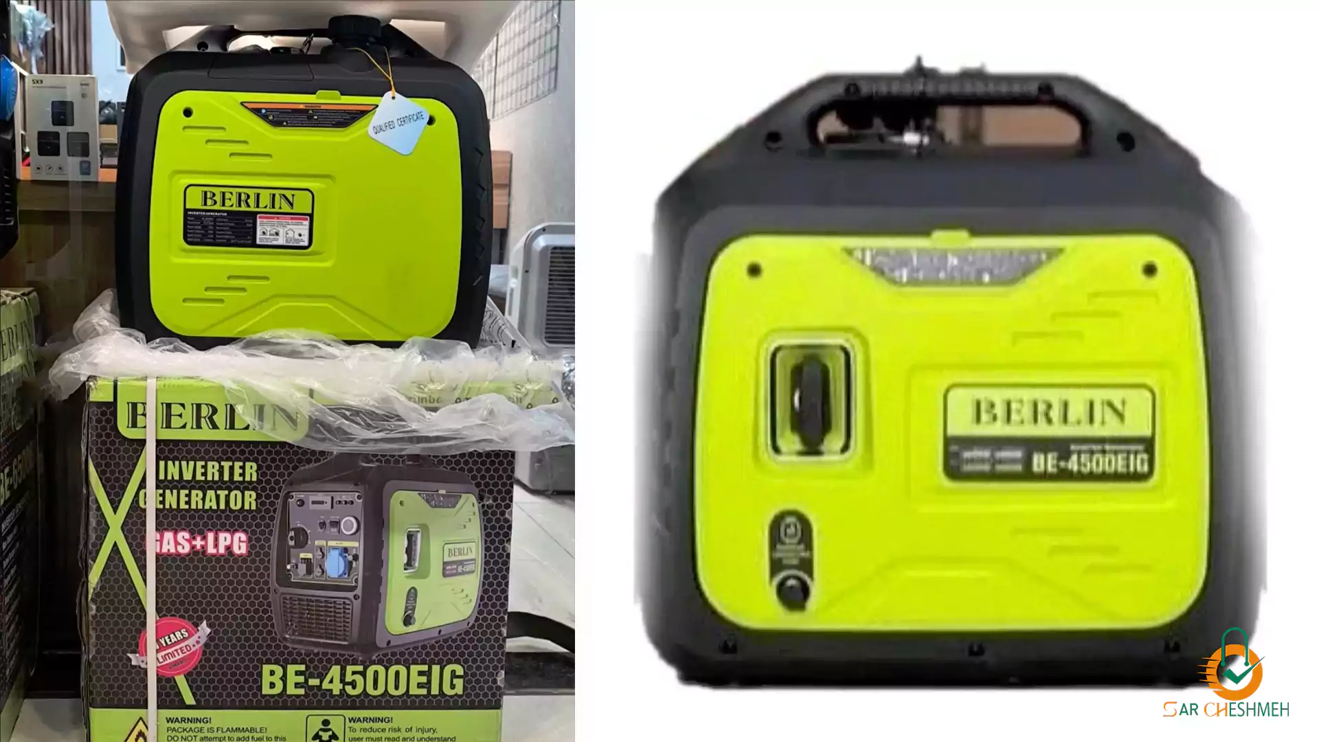 موتور برق 4.5 کیلووات سه گانه سوز جنرال برلین مدل BE-4500EIG