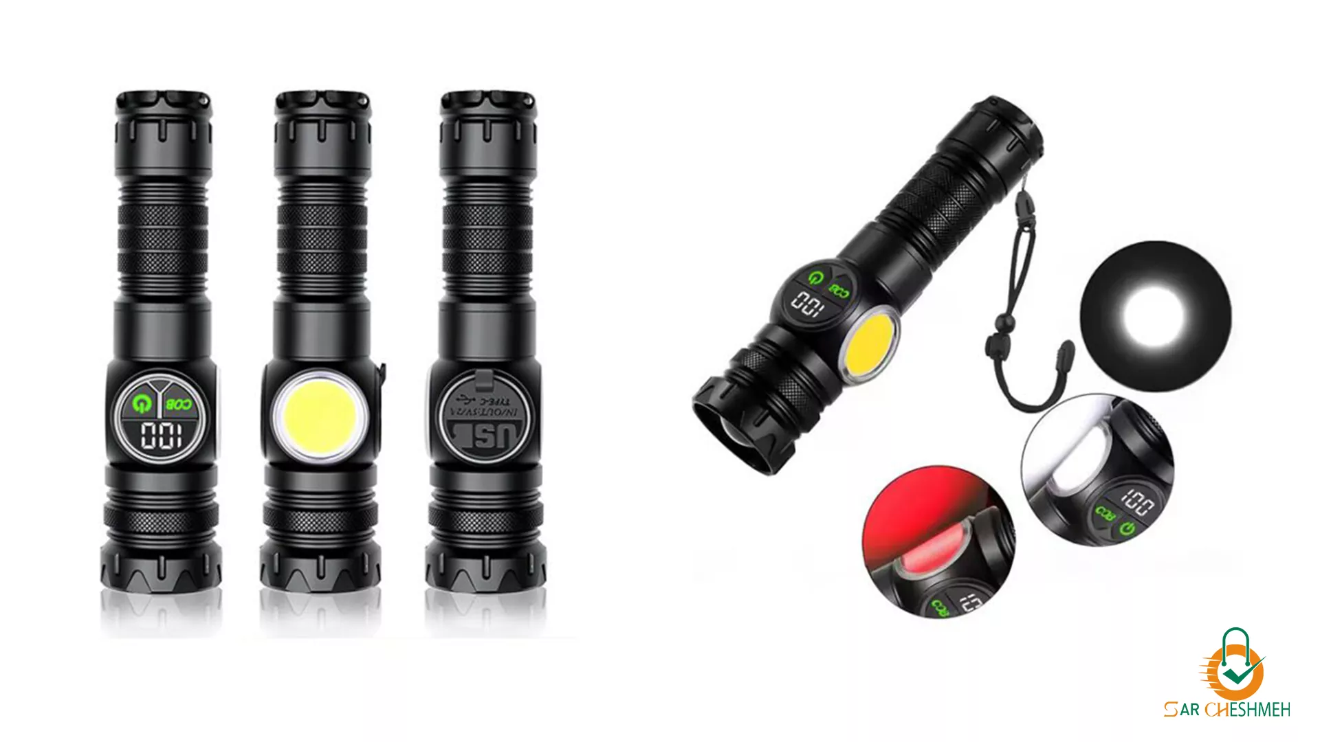 چراغ قوه فانوسی زومدار اسمال سان مدل ZY-S2305