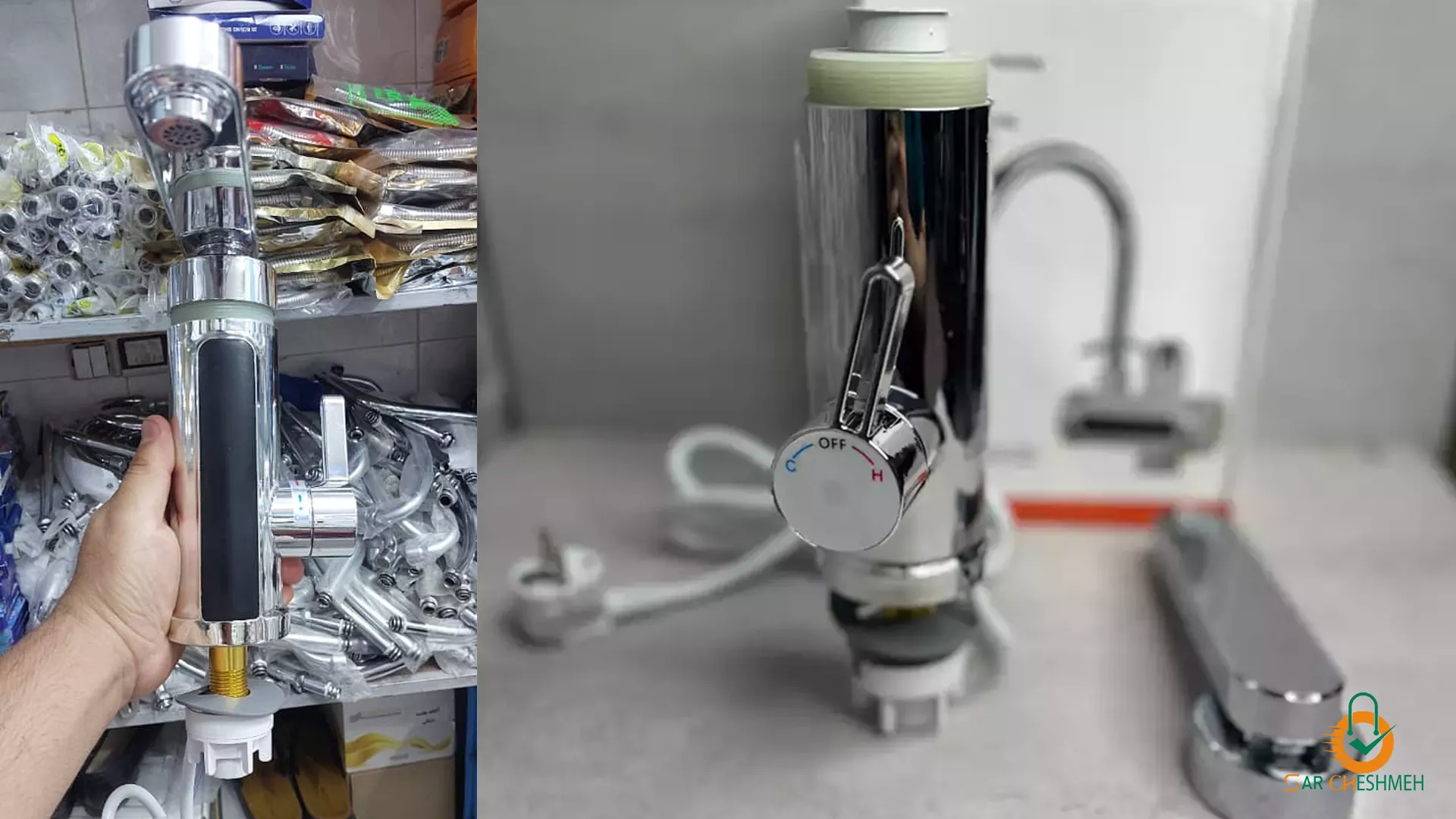 شیر آب برقی گرم کن دار 3000w