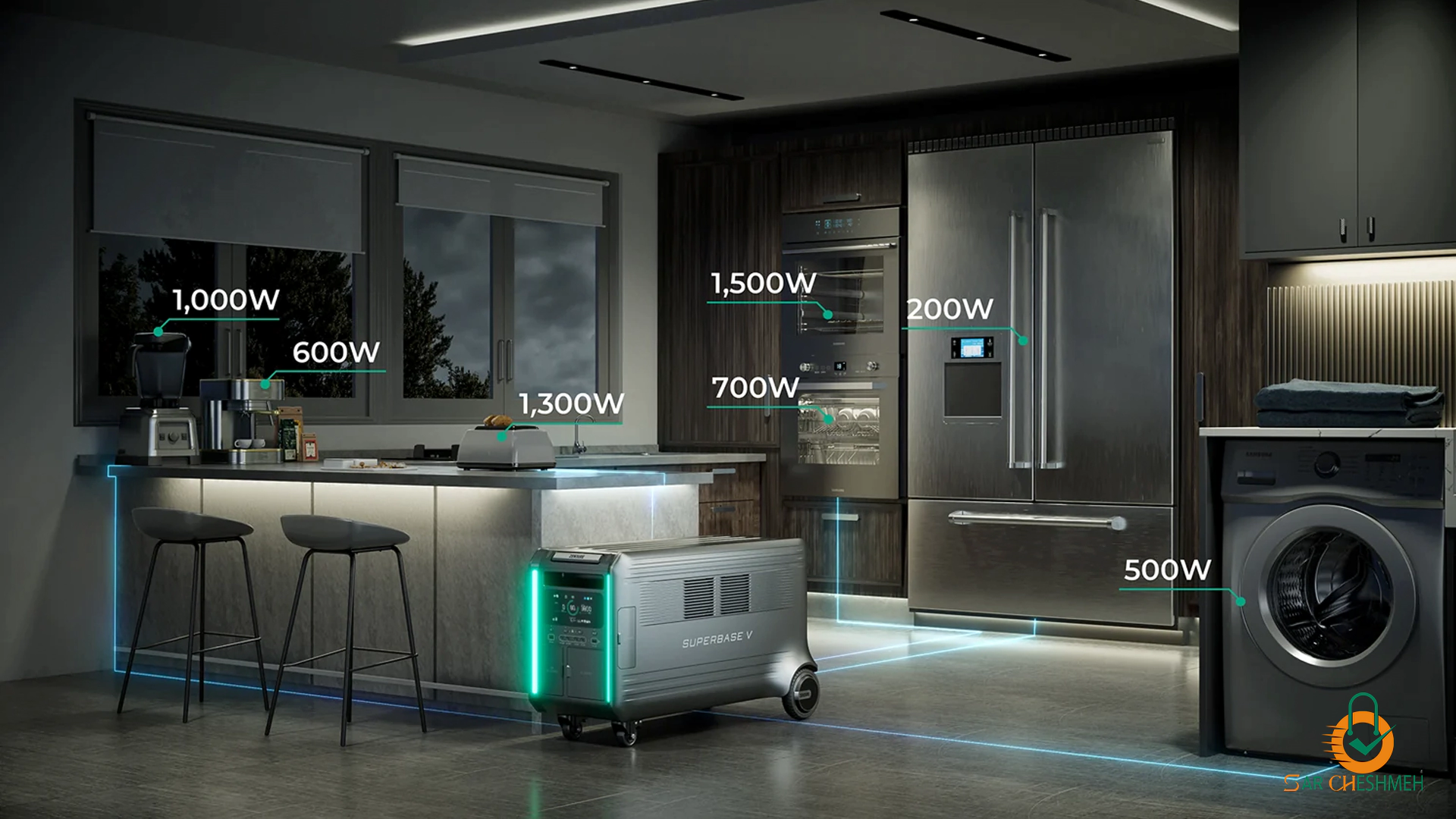 پاور استیشن همراه باتری اضافه زندور مدل ZDSBV4600