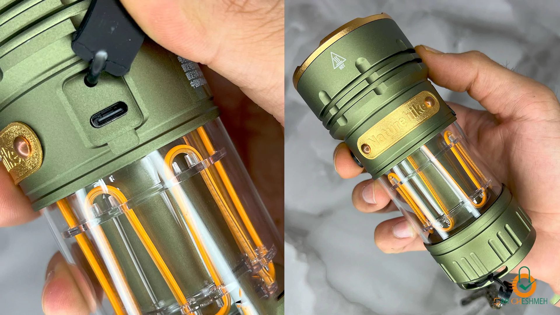 چراغ قوه بزرگ نیچرهایک CNK2300011-L، چراغ قوه بزرگ فانوس دار نیچرهایک مدل CNK2300011-L