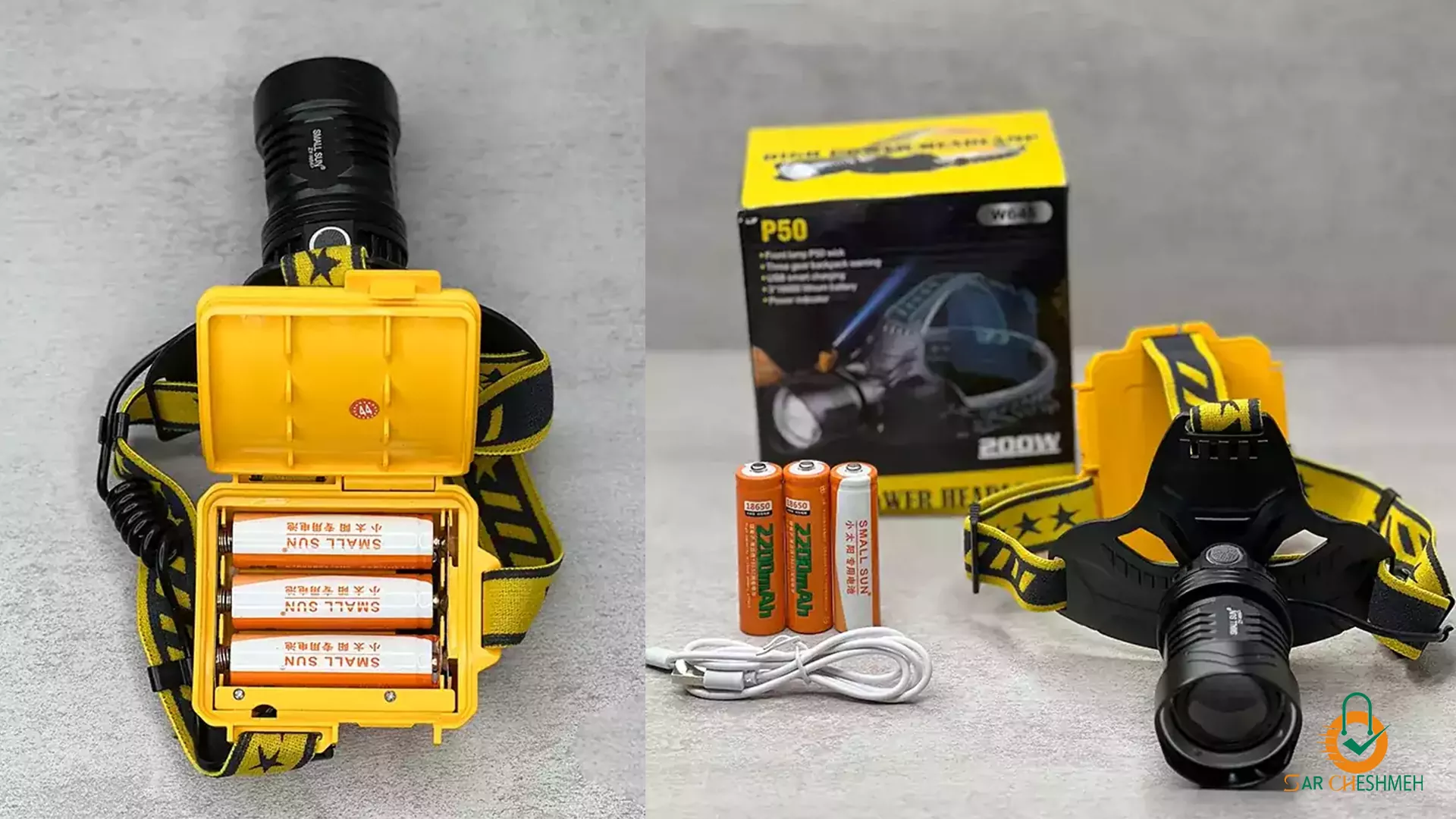 چراغ پیشانی اسمال سان مدل ZY-W645