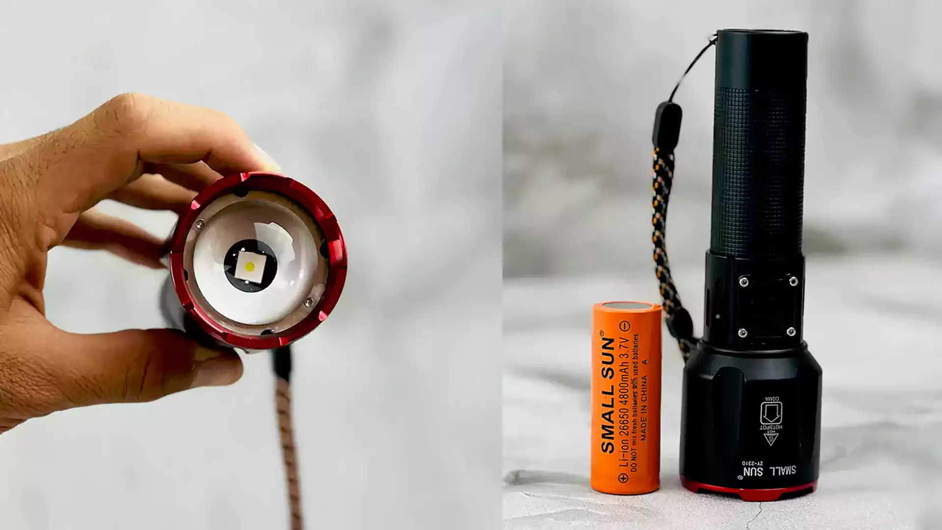 چراغ قوه زوم دار اسمال سان مدل ZY-2310