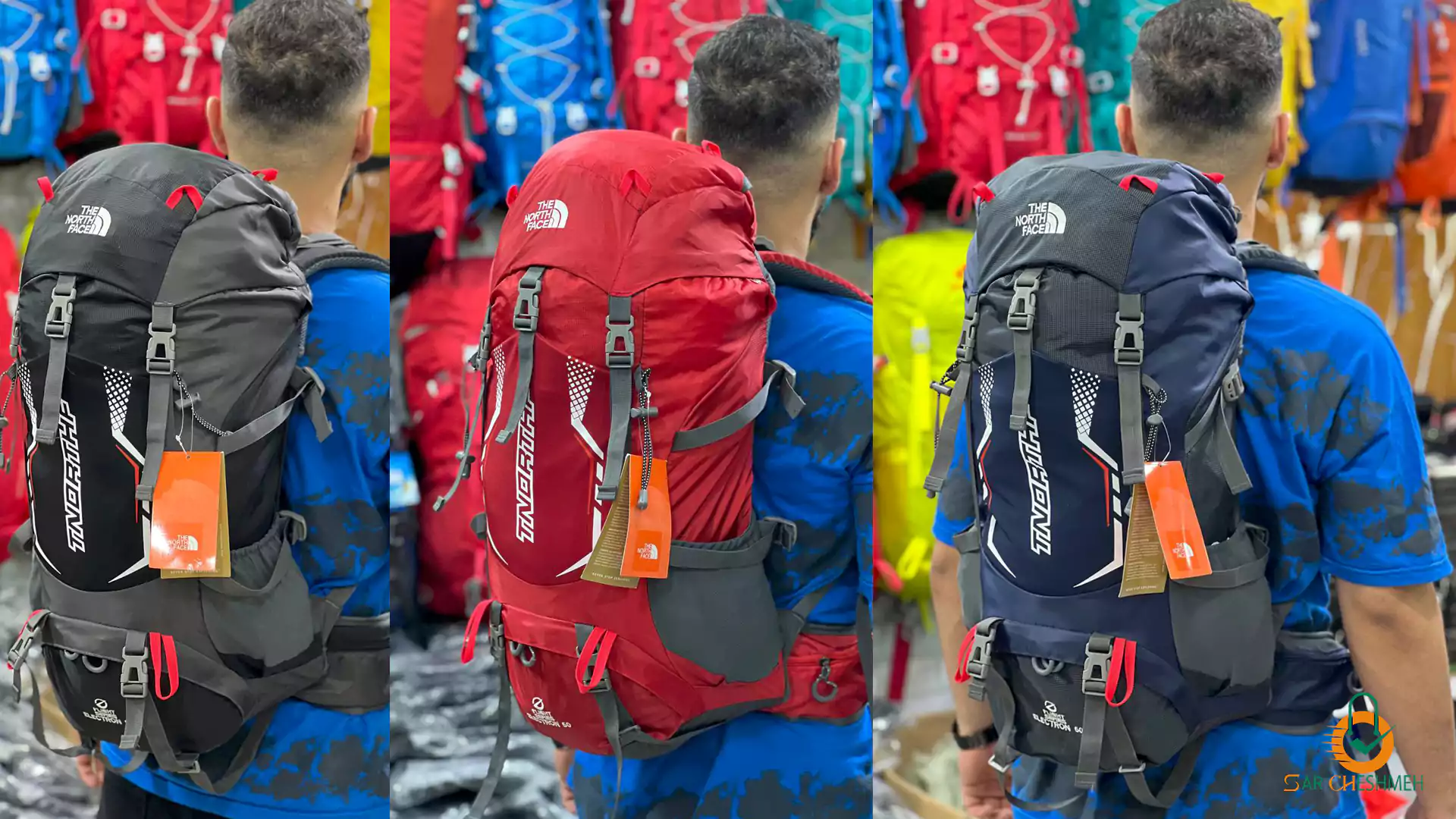 کوله پشتی 50 لیتری نورث فیس { NORTHFACE } مدل الکترون