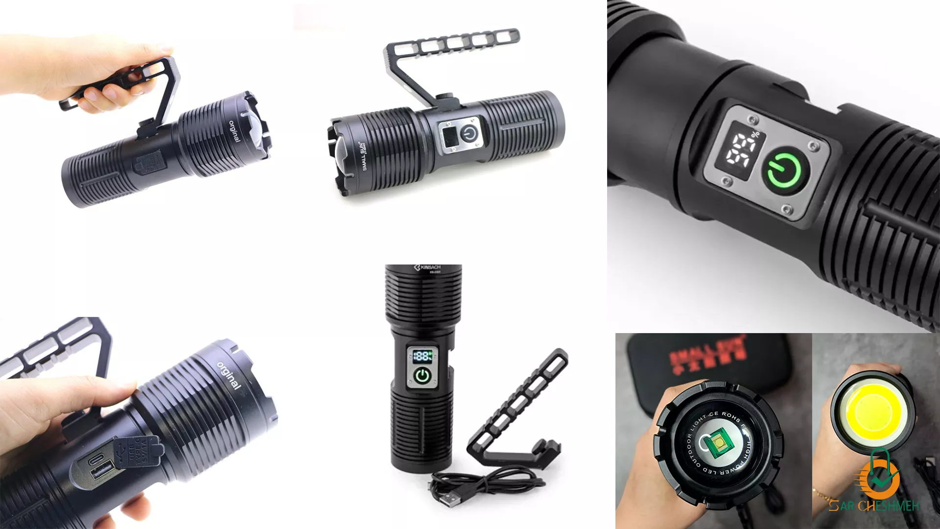 چراغ قوه پلیسی زومدار اسمال سان مدل ZY-S2303