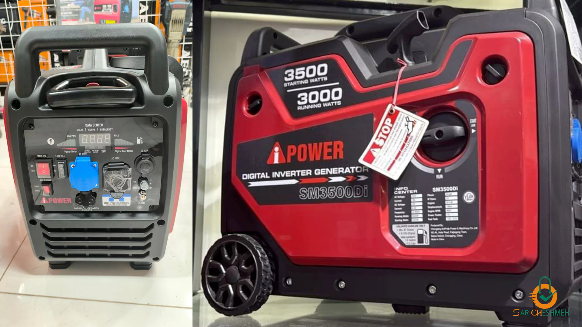 ژنراتور آی پاور SM3500Di، موتور برق سایلنت بنزینی 3500 وات آی پاور مدل SM3500Di