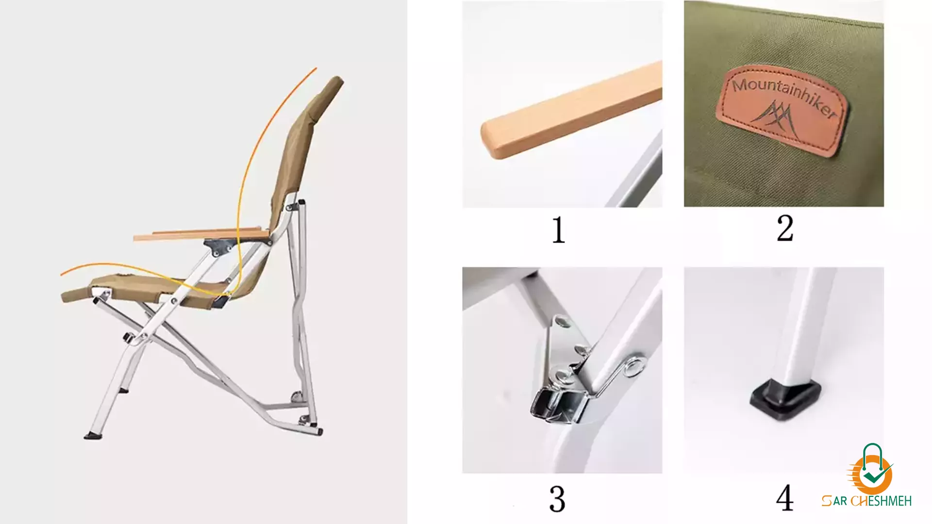 صندلی تاشو کمپینگ ماونتین هایکر مدل SZK830