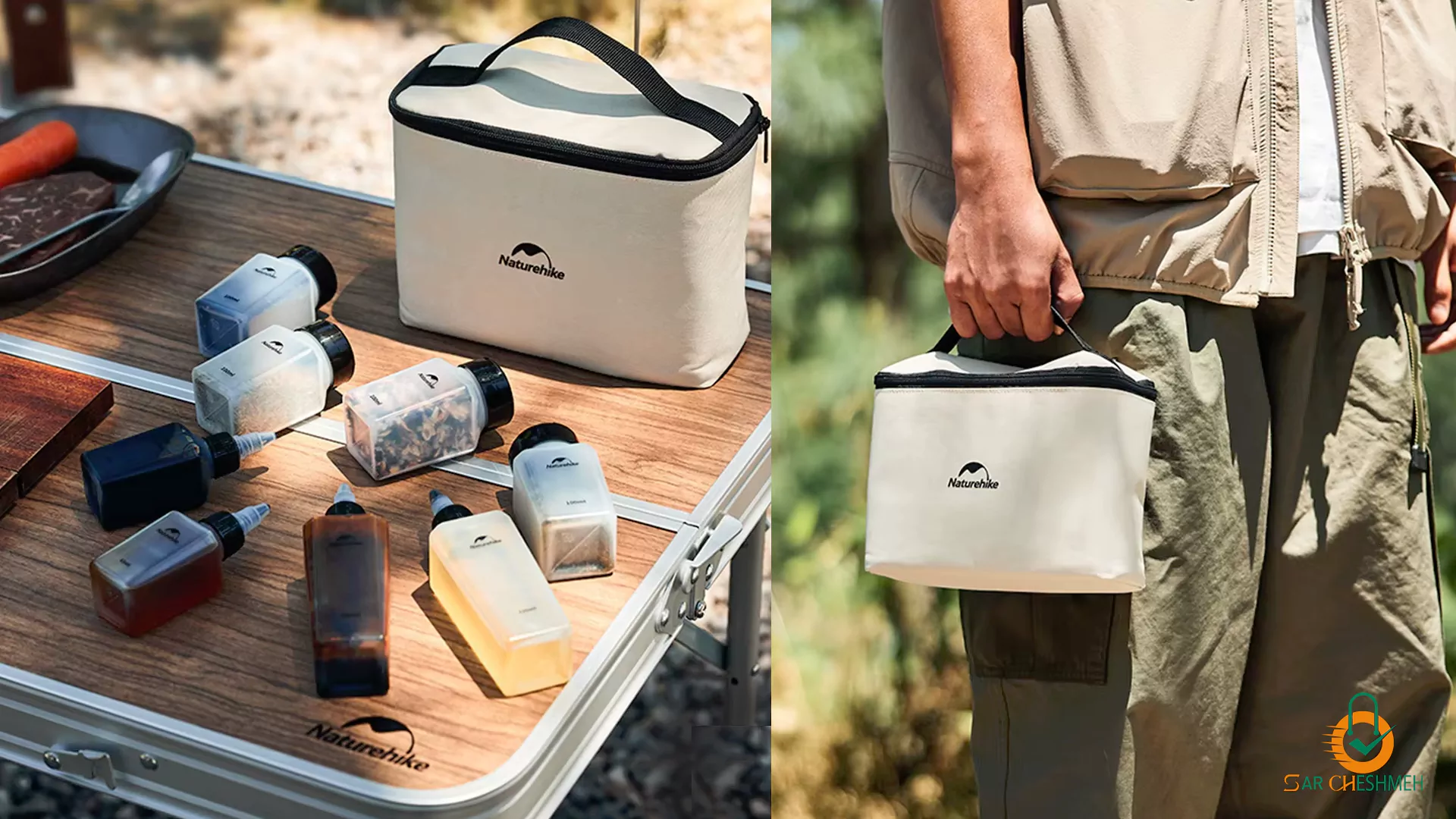 ست جا ادویه 8 تکه نیچرهایک CNH22CJ043، ست جا ادویه کمپینگ 8 تکه نیچرهایک مدل CNH22CJ043