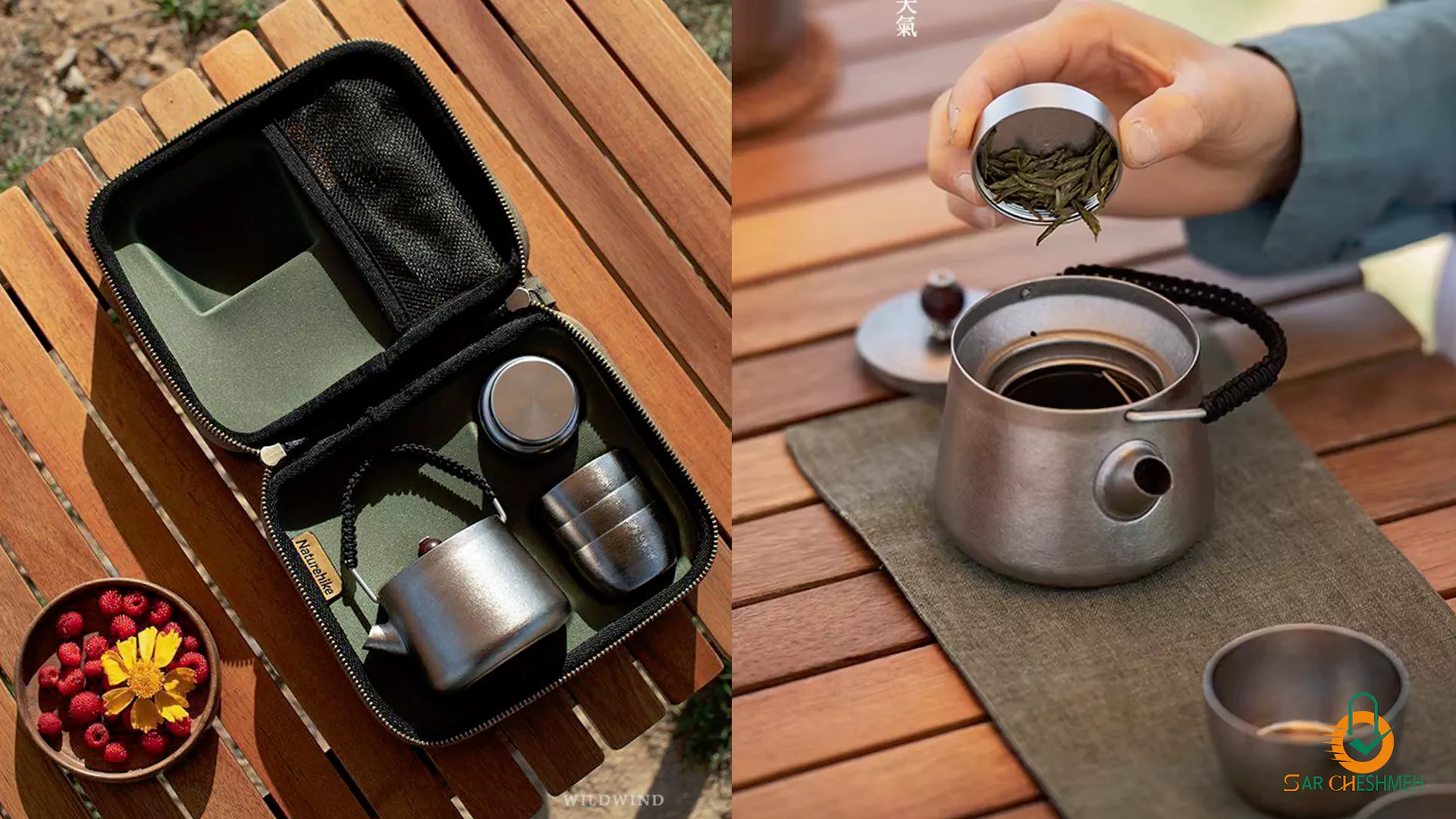 ست چای و قهوه خوری‏ نیچرهایک NH20CJ007، ست ظروف چای و قهوه خوری تیتانیوم نیچرهایک مدل NH20CJ007‏