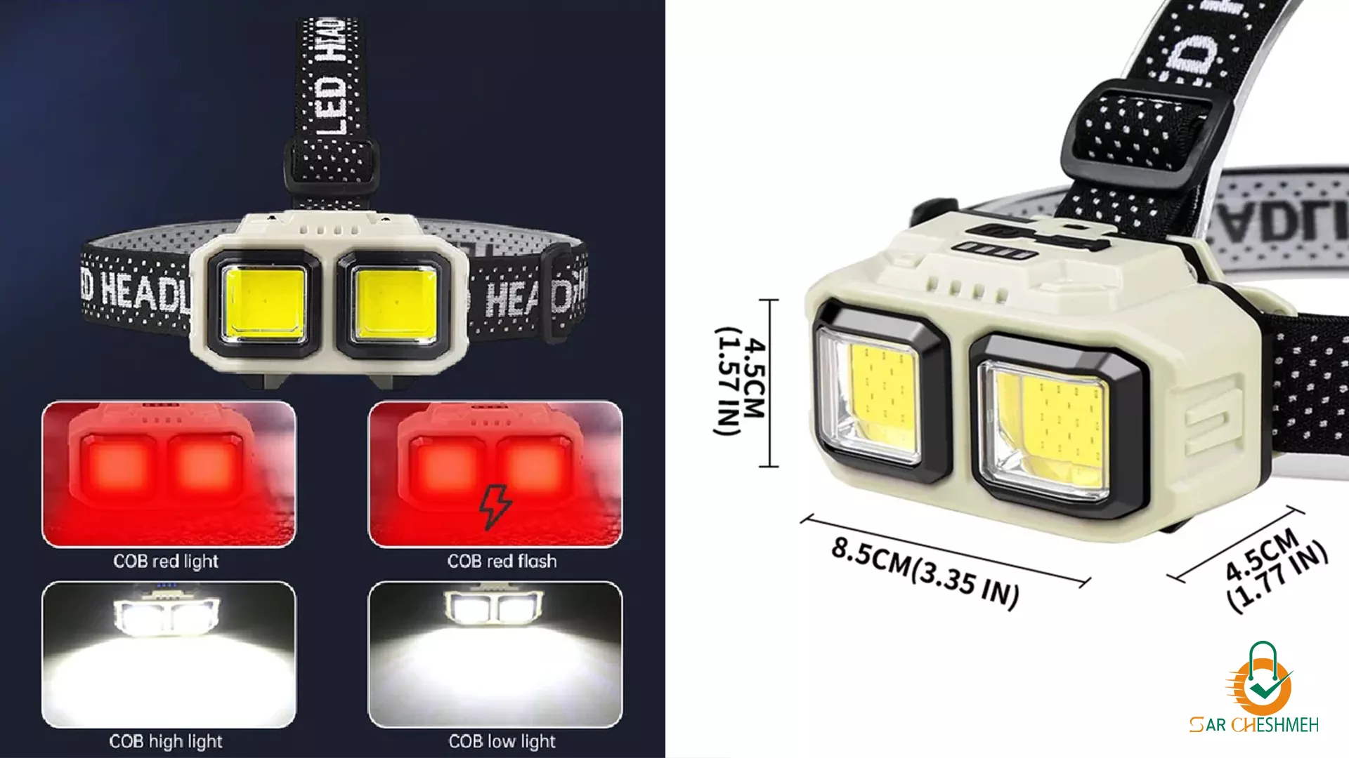 چراغ پیشانی اسمال سان مدل HX-816
