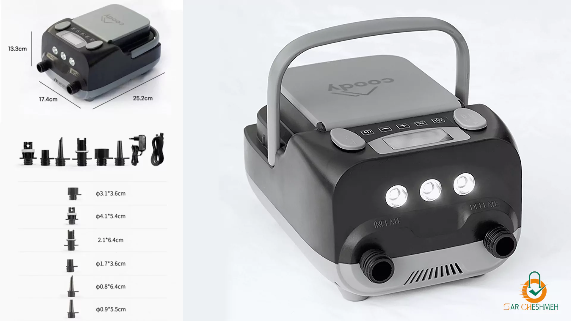پمپ باد برقی بی سیم کودی مدل Coody HT-790