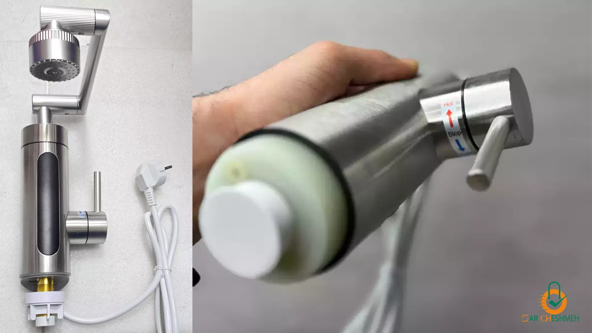شیر برقی 3300 وات دارای نمایشگر LED گرم کن دار