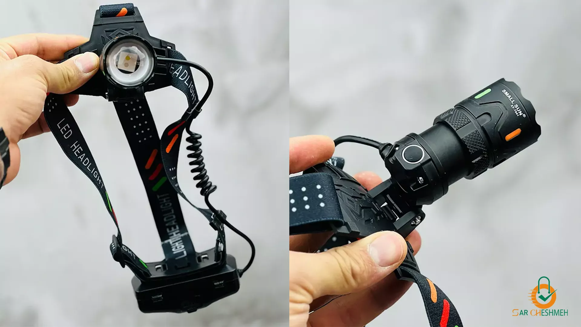 چراغ پیشانی زومدار اسمال سان مدل ZY-T801