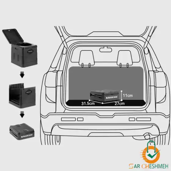 توالت کمپینگ تاشو بلک داگ مدل BD-SN23003