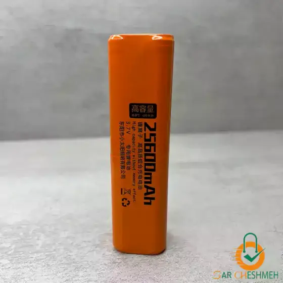 باطری لیتیوم یون 25600 میلی آمپر اسمال سان سایز 18650