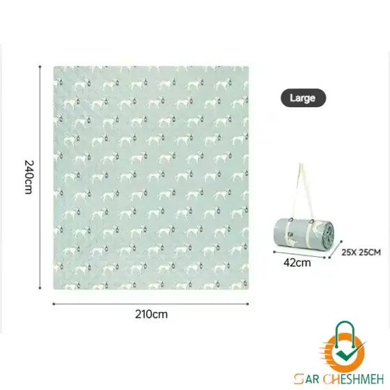 زیرانداز پیک‌نیک نیچرهایک مدل CNK2350WS010 طرح Adventure Companion