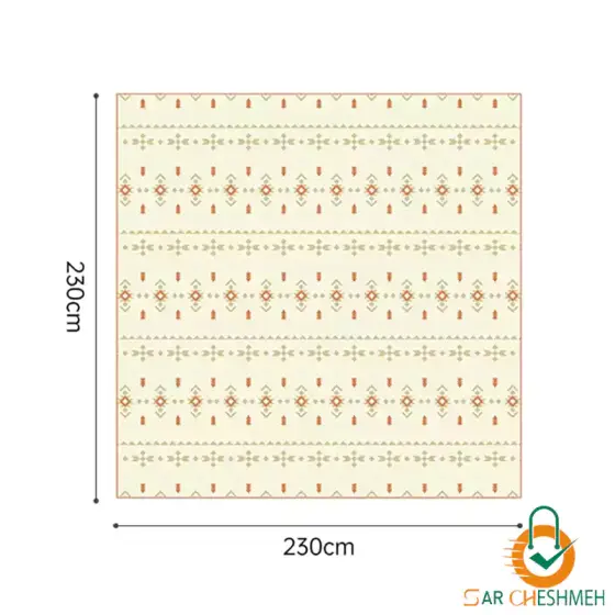 زیرانداز پیک‌نیک نیچرهایک مدل CNK2350WS010 طرح Sunshine Forest