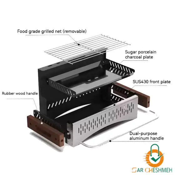باربیکیو زغالی تاشو کمپینگ نیچرهایک مدل CNK2300CJ010