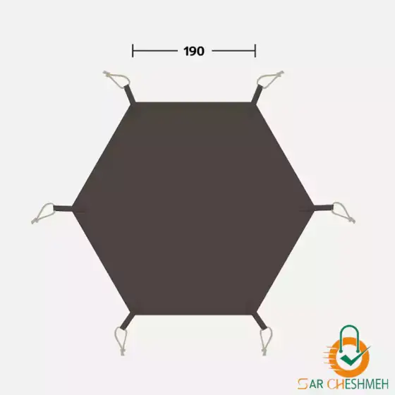 زیرانداز چادر هرمی شش ضلعی رنچ نیچرهایک مدل NH21PJ049