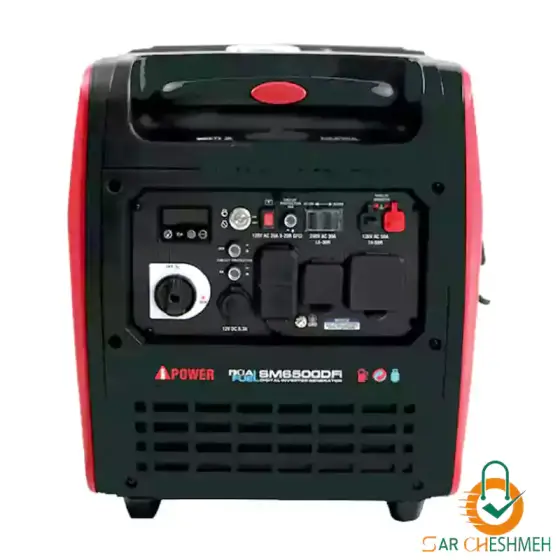موتور برق 6.5 کیلووات سایلنت 2 گانه سوز آی پاور مدل SM6500DFI