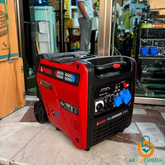 موتور برق 6.5 کیلووات سایلنت 2 گانه سوز آی پاور مدل SM6500DFI