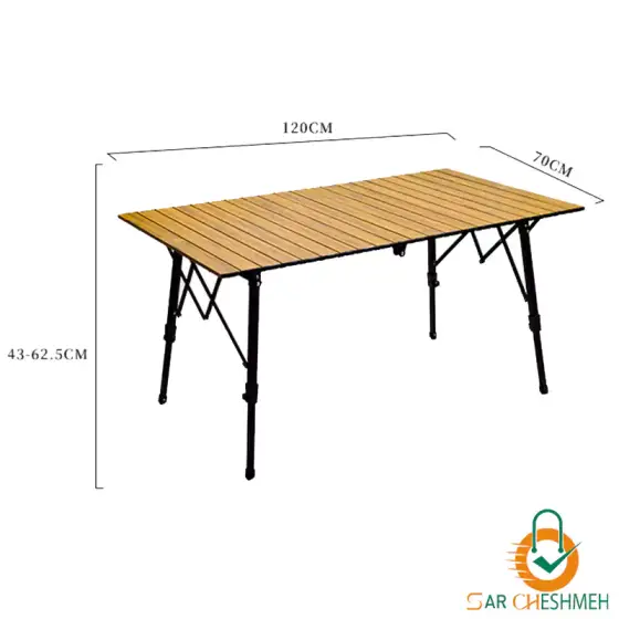 میز رول‌شونده با قابلیت تنظیم ارتفاع ماونتین هایکر مدل SZK355