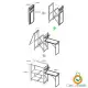میز تاشو آشپزی و کابینت کمپینگ بی آر اس مدل BRS-Z12
