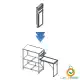 میز تاشو آشپزی و کابینت کمپینگ بی آر اس مدل BRS-Z12
