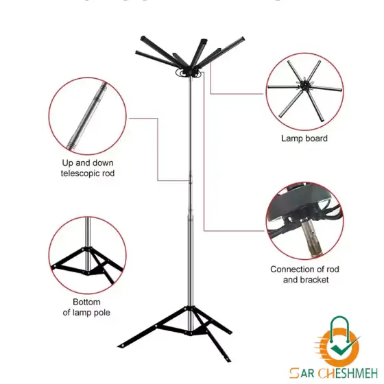 چراغ کمپینگ لنسری کانپکس مدل FR-26 COB RF