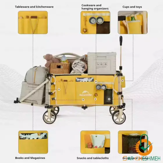 چرخ دستی تاشو کمپینگ نیچرهایک مدل CNK2450JJ017