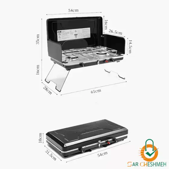 اجاق گاز دو شعله تاشو نیچرهایک مدل NH22RJ001