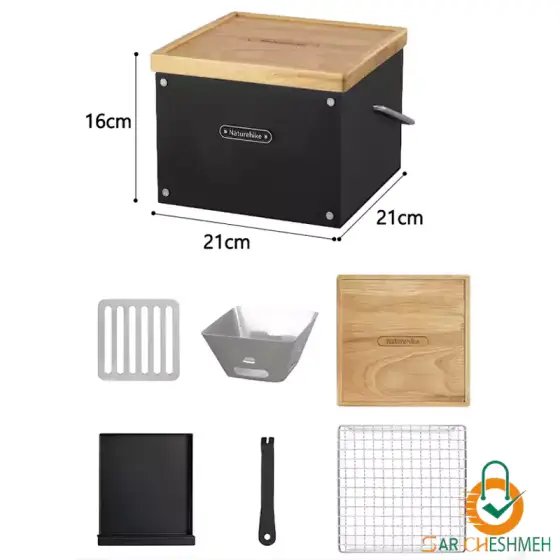 اجاق هیزمی و گریل رومیزی نیچرهایک مدل CNK2300CF010