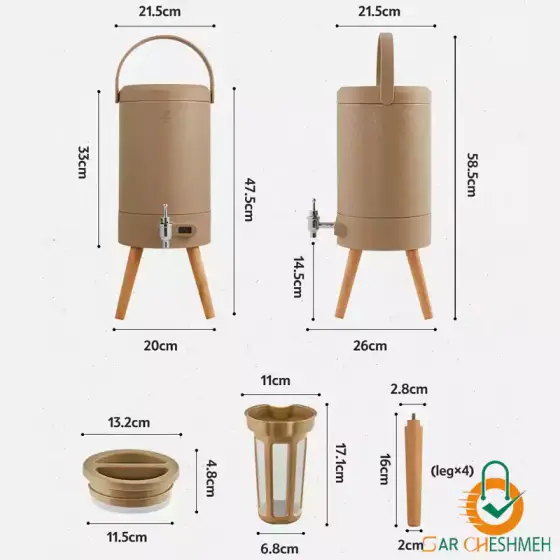 کلمن 5 لیتری کمپینگ نیچرهایک مدل NH22SJ002