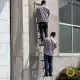 نردبان یک طرفه تلسکوپی آلومنیومی با ارتفاع 2.9 متر