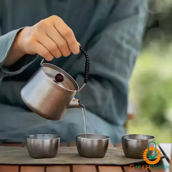 ست ظروف چای و قهوه خوری تیتانیوم نیچرهایک مدل NH20CJ007‏