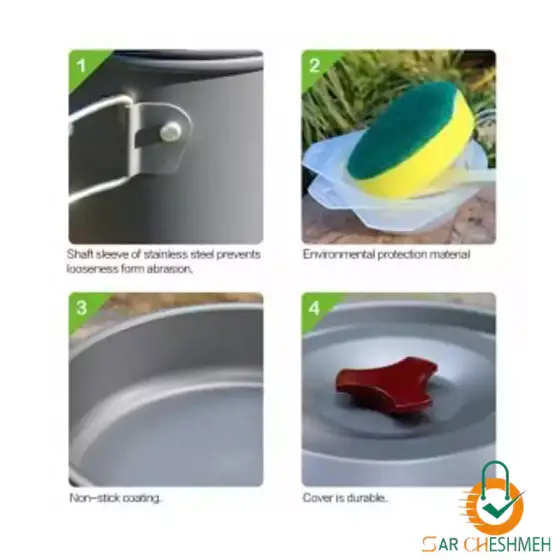 ست ظروف 1 الی 2 نفره بی آر اس مدل BRS-151