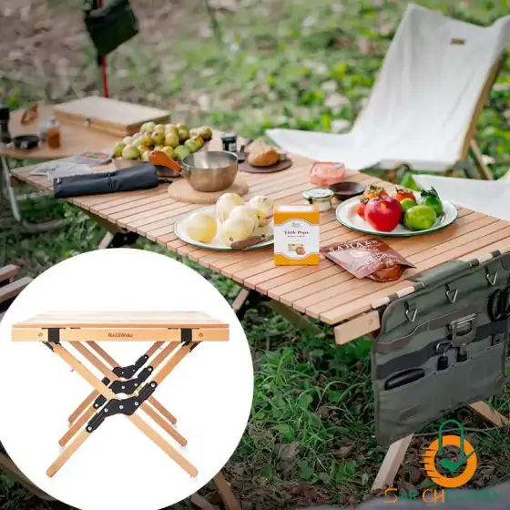 میز تاشو چوبی کمپینگ نیچرهایک مدل NH19JJ009