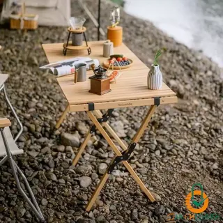 میز تاشو چوبی پایه بلند نیچرهایک مدل NH19JJ009