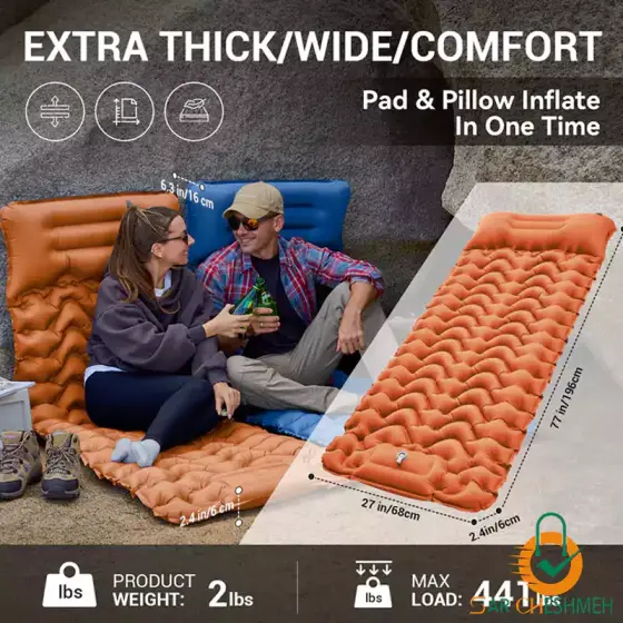 زیرانداز بادی تک نفره کینگ کمپ مدل KM2401