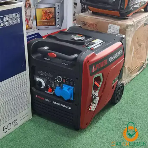 موتور برق سایلنت بنزینی 6500 وات آی پاور مدل SM6500Di